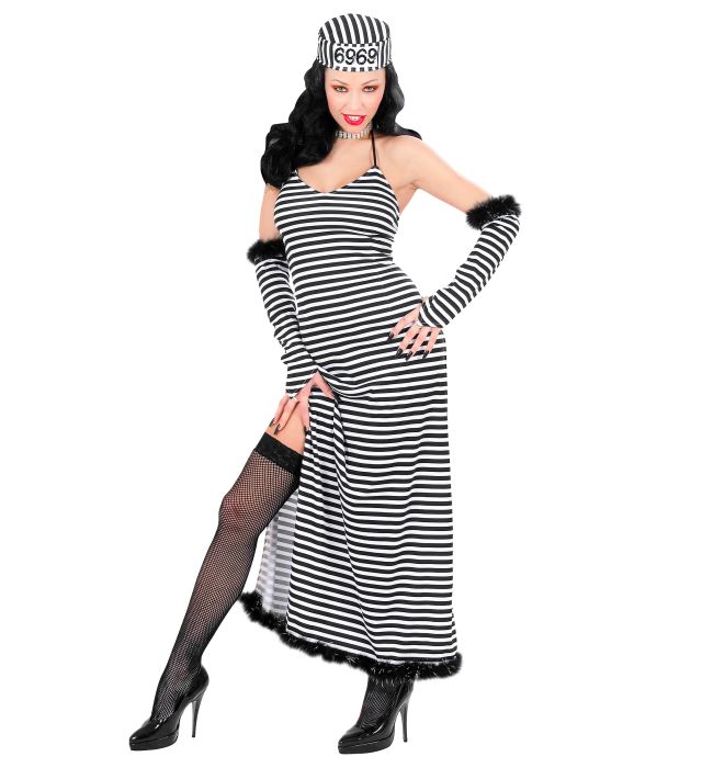"PRISONNIERE ELEGANTE" (robe, gants, chapeau)