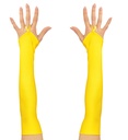 "MITAINES JAUNES NEON SATIN - 43 cm"