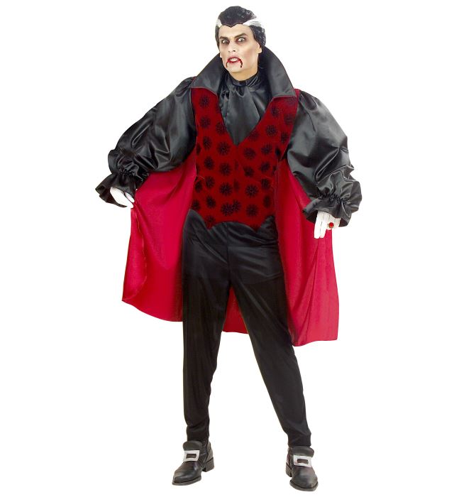 "VAMPIRE VICTORIEN" (chemise avec veste, jabots, pantalon, cape)