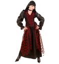 "FEMME VAMPIRE VICTORIENNE" (robe,collier avec gemme)