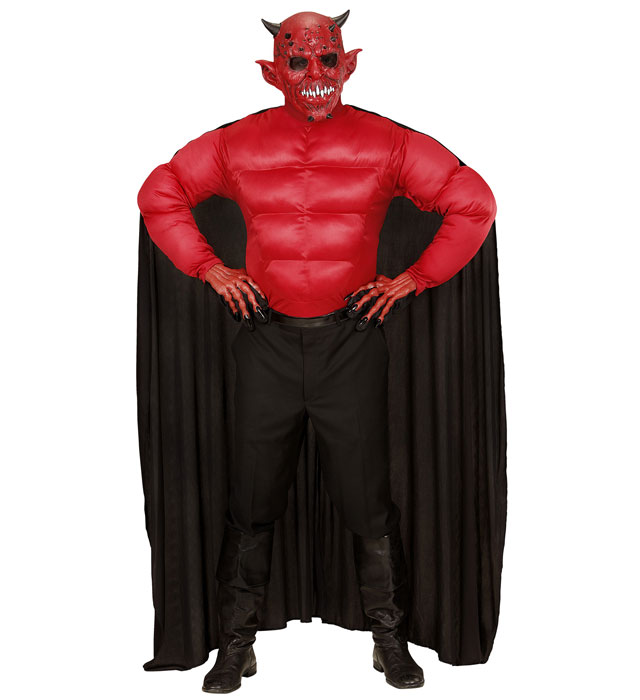 [00631] "DEMON" (chemise muscles, cape) (S)