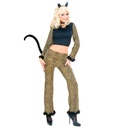 "LEOPARD" (top, pantalon avec queue, oreilles, collier avec gemme)