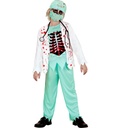 "DOCTEUR ZOMBIE" (veste ensanglantee, t-shirt avec thorax en EVA, pantalon, coiffe, masque de visage, stethoscope)