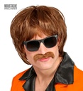"PERRUQUE STYLE ANNEES 60 MOD SHAG AVEC MOUSTACHE" en boîte