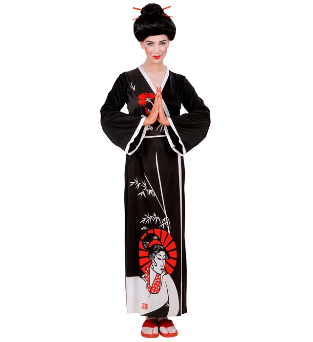 [58201] "GEISHA" (kimono, ceinture, baguettes) (S)