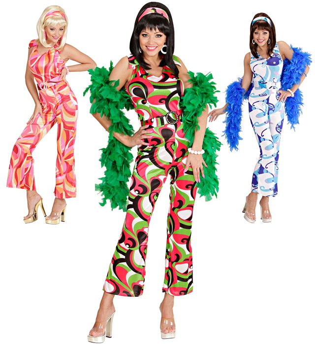 "70s FEVER" 3 coul. (costume, ceinture)