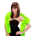 "BOA EN PLUMES VERT FLUO" - 1,80 m - 50 g