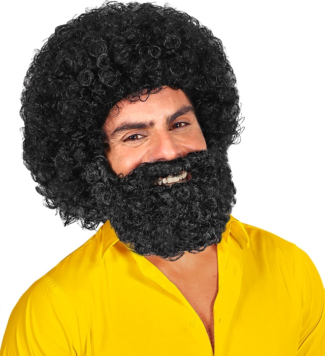 "PERRUQUE JEROME AVEC BARBE" en boîte
