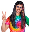 "PERRUQUE HIPPIE AVEC TRESSES PERLEES" en boîte