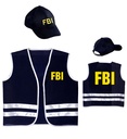 "AGENT FBI" (veston, casquette)
