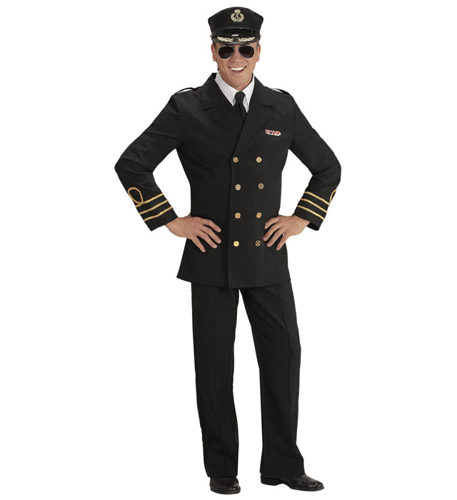 [59211] "OFFICIER DE MARINE" (veste, faux chemise avec cravate, pantalon, casquette) (S)