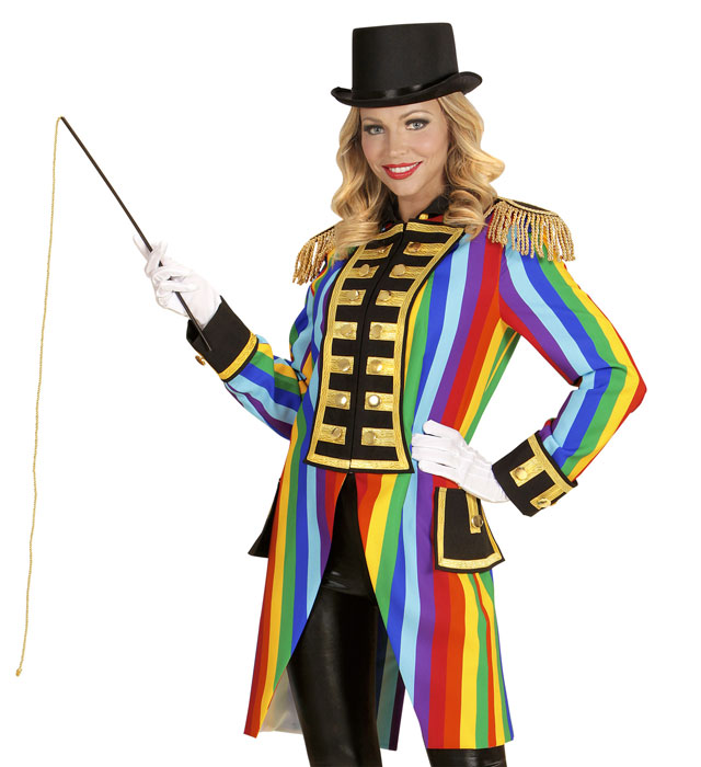 " MANTEAU DE PARADE ARC-EN-CIEL" pour femme