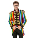 " MANTEAU DE PARADE ARC-EN-CIEL" pour homme