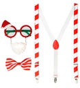 "PERE NOEL" (lunettes, bretelles, noeud papillon)