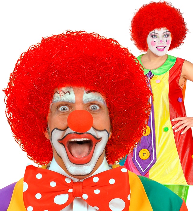 "PERRUQUE CLOWN ROUGE" en sachet