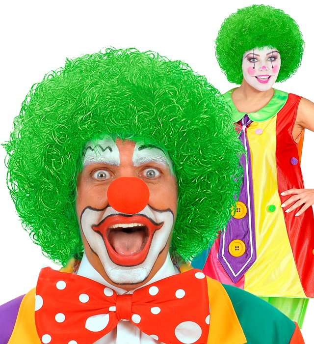 "PERRUQUE CLOWN VERTE" en sachet