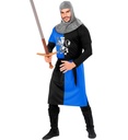 "GUERRIER MEDIEVAL" - blue (manteau, ceinture, capuche)