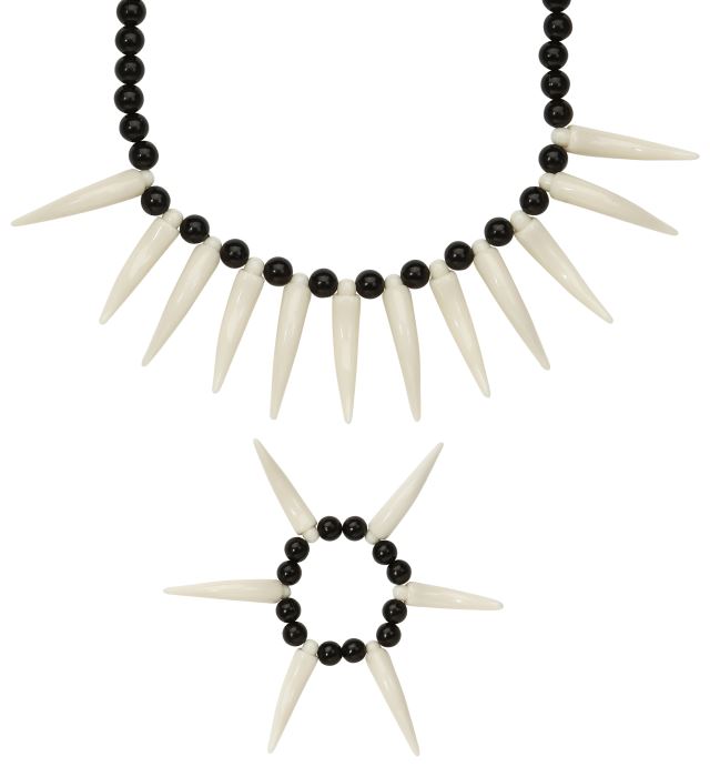 [00797] "BIJOUX HOMME DES CAVERNES" (collier, bracelet)