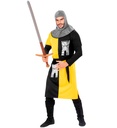 "GUERRIER MEDIEVAL" - jaune (manteau, ceinture, capuche)