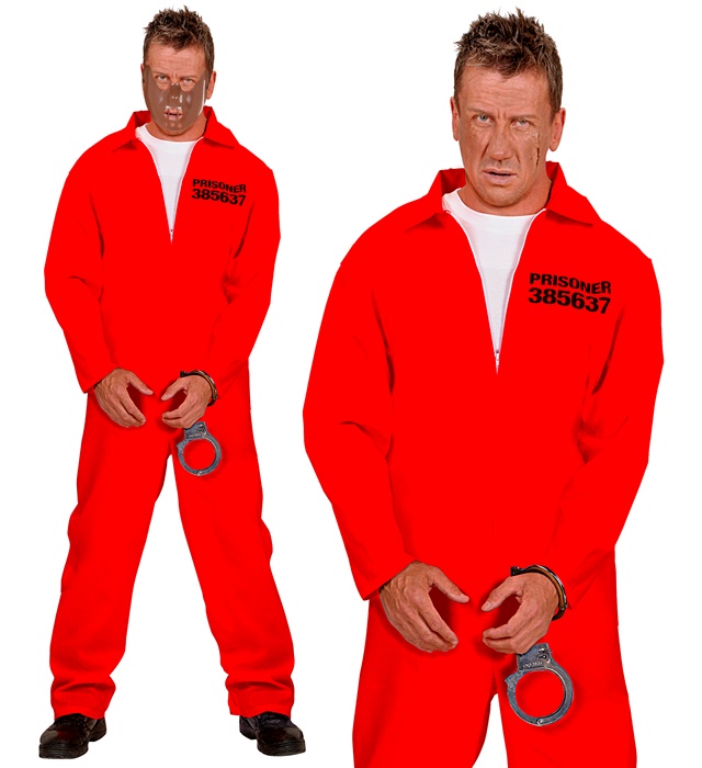 "PRISONNIER" (combinaison, menottes)
