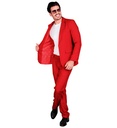 "COSTUME ROUGE PARTY FASHION" (veste, pantalon)