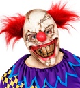 "DEMI-MASQUE DE CLOWN TUEUR AVEC CHEVEUX"