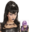 "PERRUQUE SPIDERLADY" en sachet - pourpre et noir