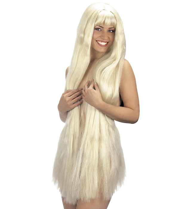 "SUPERNATURAL PERRUQUE BLONDE EXTRA LONGUE" 100 cm - en sachet
