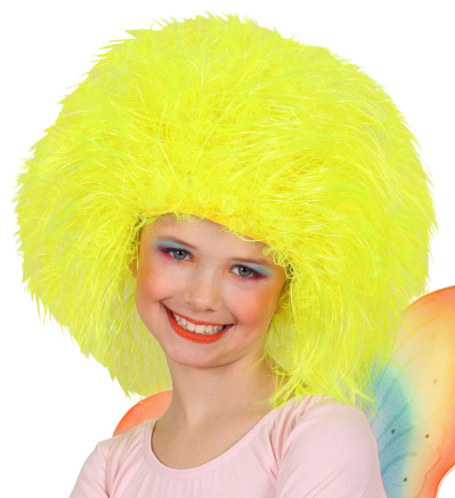"PERRUQUE FEE" jaune neon - en sachet