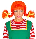 "PERRUQUE PETITE FILLE ESPIEGLE" avec tresses pliables - en boite