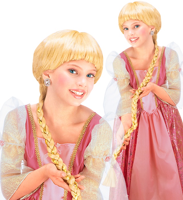 [6290R] "PERRUQUE RAPUNZEL AVEC TRES LONGUE NATTE" en sachet