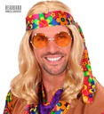 "PERRUQUE TYPE HIPPIE AVEC BANDEAU" blonde - en sachet