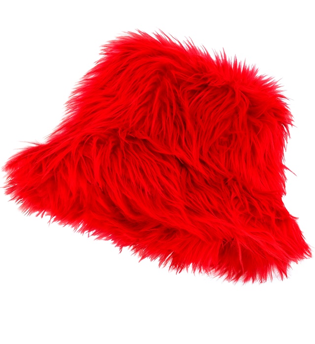 "CHAPEAU DE PÊCHEUR EN PELUCHE ROUGE"