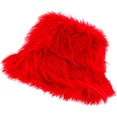 "CHAPEAU DE PÊCHEUR EN PELUCHE ROUGE"