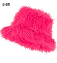 "CHAPEAU DE PÊCHEUR PELUCHE ROSE FLUORESCENTE"
