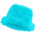 "CHAPEAU DE PÊCHEUR EN PELUCHE TURQUOISE"