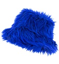 "CHAPEAU DE PÊCHEUR EN PELUCHE BLEU ROYAL"