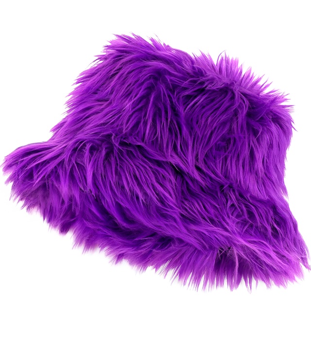 [65108] "CHAPEAU DE PÊCHEUR EN PELUCHE VIOLET"