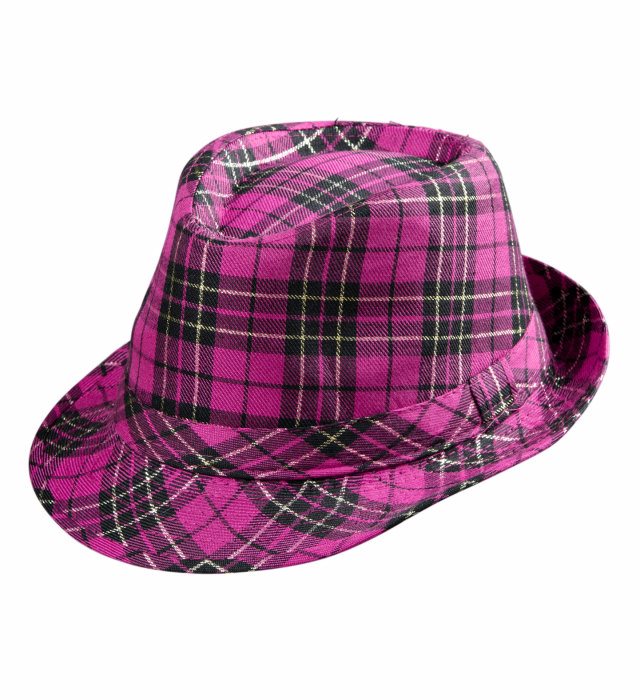 [0094H] "FEUTRE TARTAN ROSE"