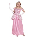 "PRINCESSE CHARMANTE" (robe avec jupon crinoline, gants, collier, tiare)
