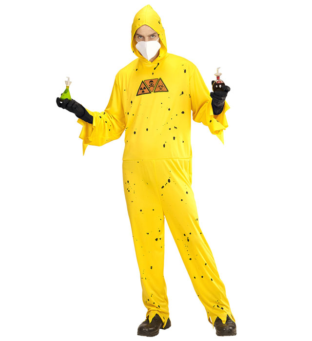 [65614] "RISQUE TOXIQUE" (combinaison à capuche, gants, masque) (XL)