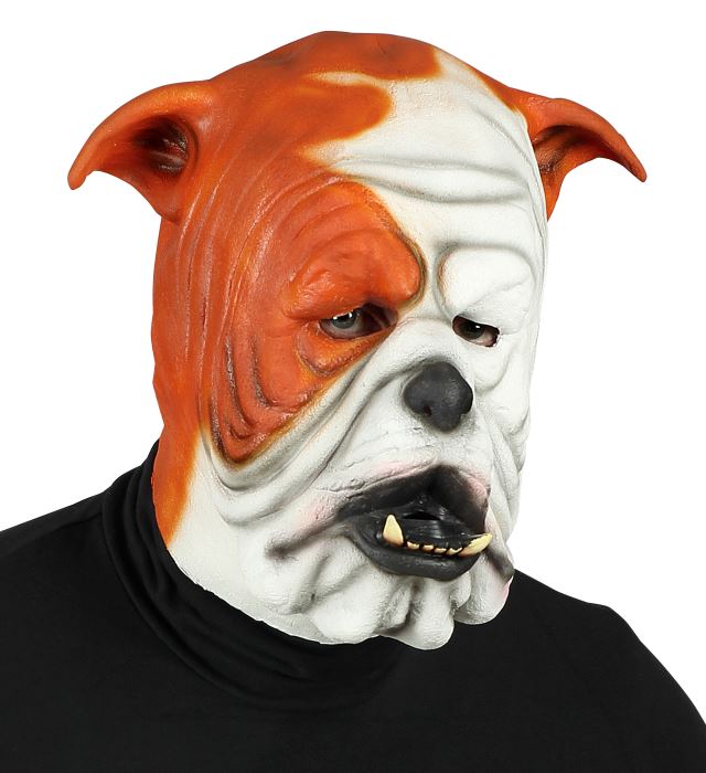 [00972] "MASQUE TETE COMPLETE DE BOULEDOGUE"