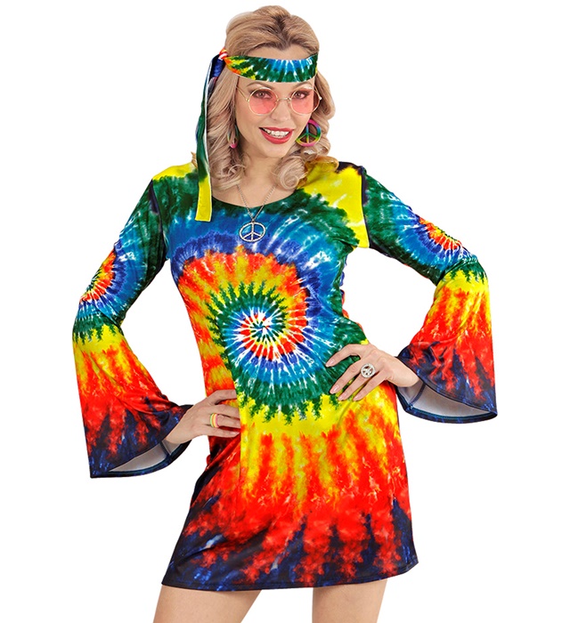 "HIPPIE PSYCHEDELIQUE" (robe, bandeau)