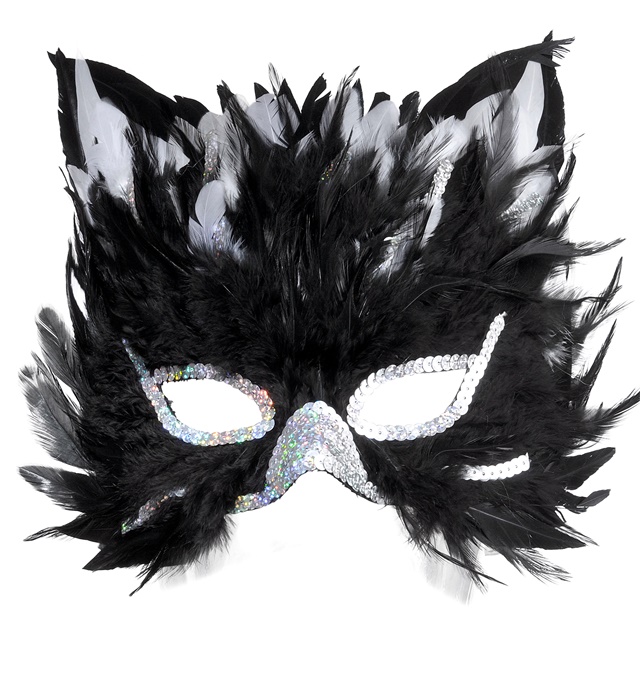 "MASQUE CHAT A PLUMES"