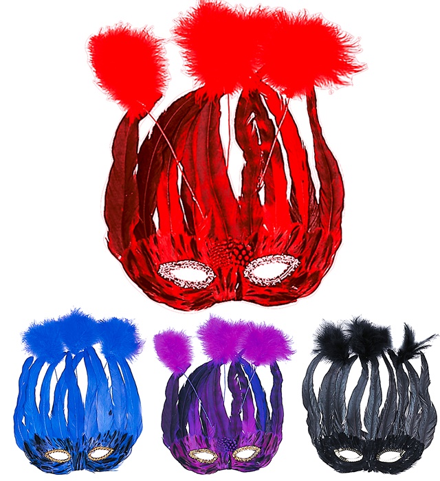 [6588P] "LOUP LIDO A PLUMES" 4 couleurs ass.