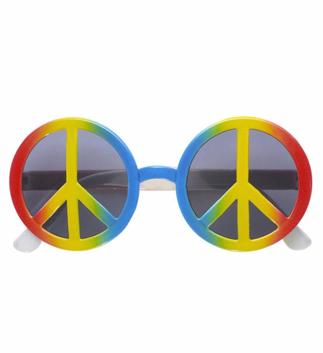 "LUNETTE MULTICOLORE LOVE &  PEACE" multicolore