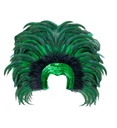 "COIFFE BRESIL A PLUMES"  vert