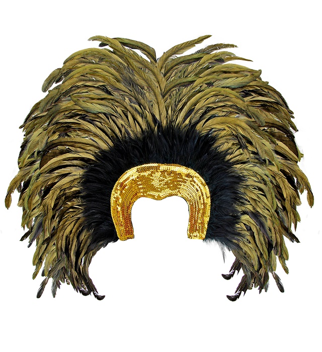 [66076] "COIFFE BRESIL A PLUMES"  argent