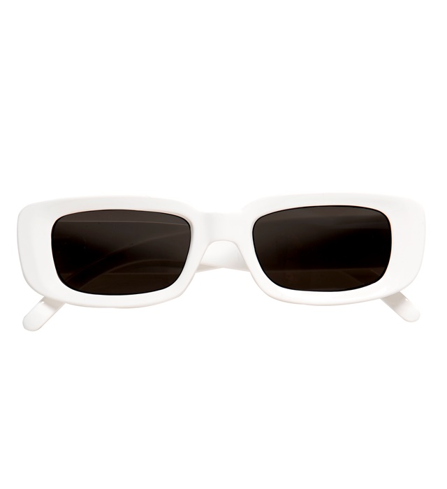 [6632S] "LUNETTES BLANCHES CHANTEUR"