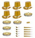 "PARTY KIT LAS VEGAS OR HOLOGRAPHIQUE"